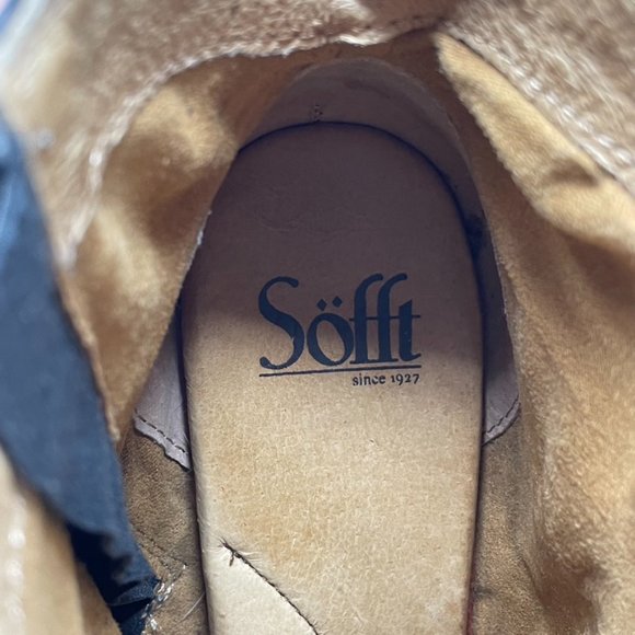 Sofft Womens Black Leather Studded Side Zip Heel Booties Size 6 - Picture 13 of 13